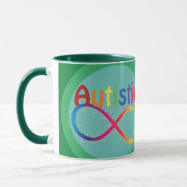 Faktiskt autistiskt Rainbow Infinity Coffee Mugg