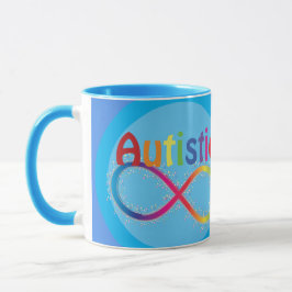 Faktiskt autistiskt Rainbow Infinity Coffee Mugg