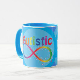 Faktiskt autistiskt Rainbow Infinity Coffee Mugg