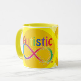 Faktiskt autistiskt Rainbow Infinity Coffee Mugg