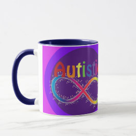 Faktiskt autistiskt Rainbow Infinity Coffee Mugg