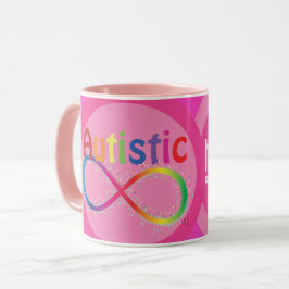 Faktiskt autistiskt Rainbow Infinity Coffee Mugg