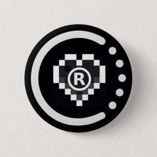 Faktiskt emblem raoo401 (knäppas), knapp