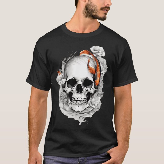 Faktiskt fiskar jag som en flicka t shirt (Framsida)