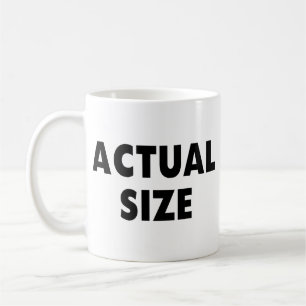 Faktiskt format kaffemugg