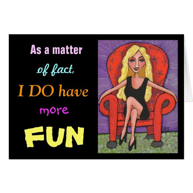 Faktiskt har JAG mer ROLIGT - kort (Framsidan Horizontal)