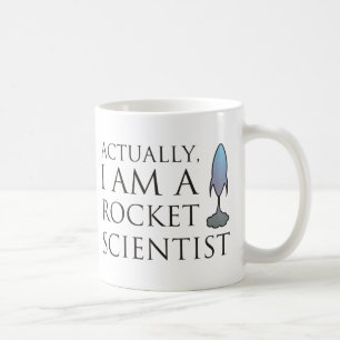 Faktiskt I-förmiddag en raketscientist. Kaffemugg
