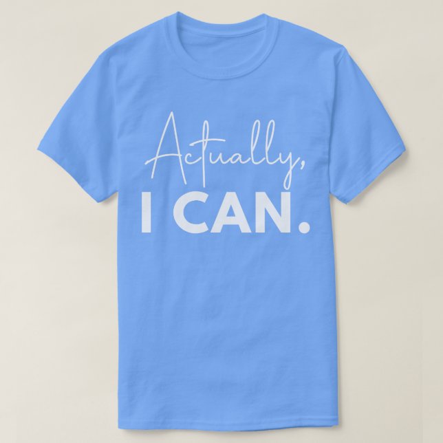 Faktiskt kan jag 5 t shirt (Design framsida)