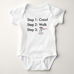 Fäktning Baby Bodysuit T Shirt