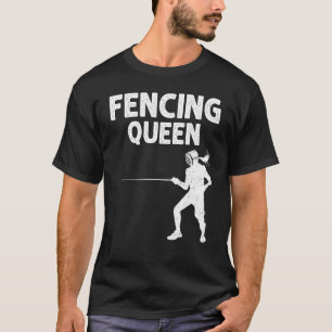 Fäktning för kvinnor Mamma Fäktare Svärd Sport T Shirt