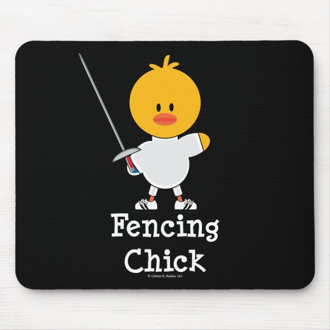 Fäktningchick Mousepad Musmatta (Framsidan)