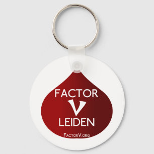 Faktor V Leiden-medvetenhet Nyckelring