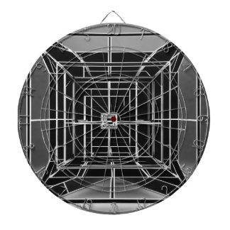 Faktorstensfraktur med tre punkters perspektiv darttavla