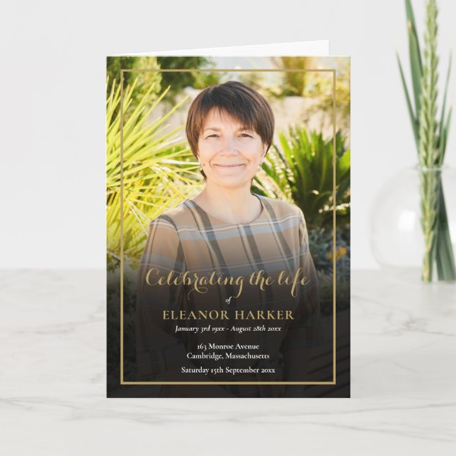 Fakturans minnesordning för figurerad tjänst program (Framsida)