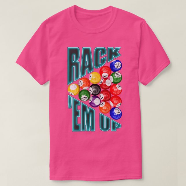 Fakturarer Rackar upp dem åtta Boll T Shirt (Design framsida)