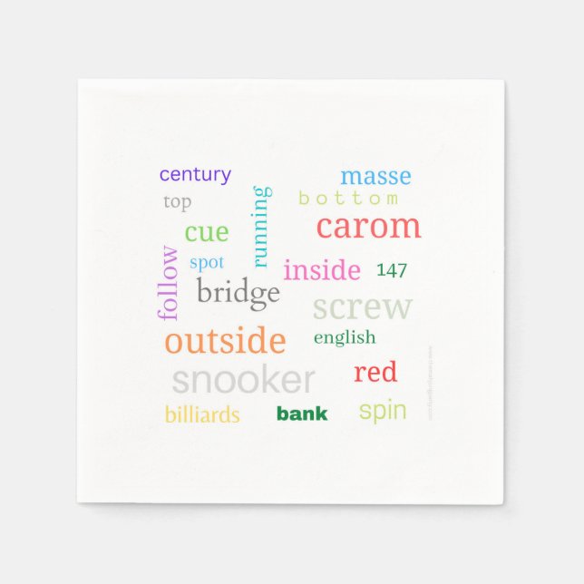 Fakturartematapkins Pappersservett (Framsidan)