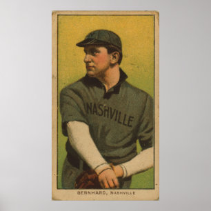 Fakturera Bernhard, det Nashville laget, baseballk Poster