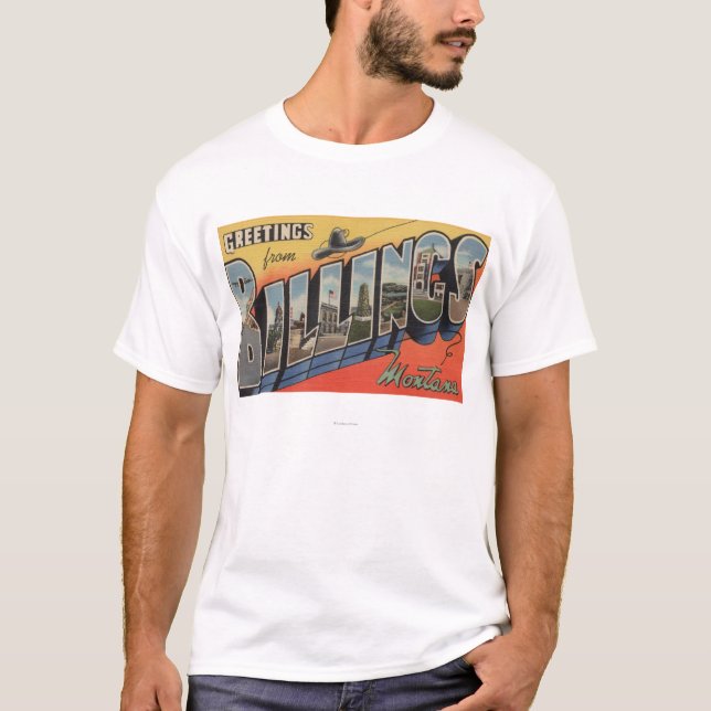 Faktureringar Montana - stora brevplatser 2 T-shirt (Framsida)
