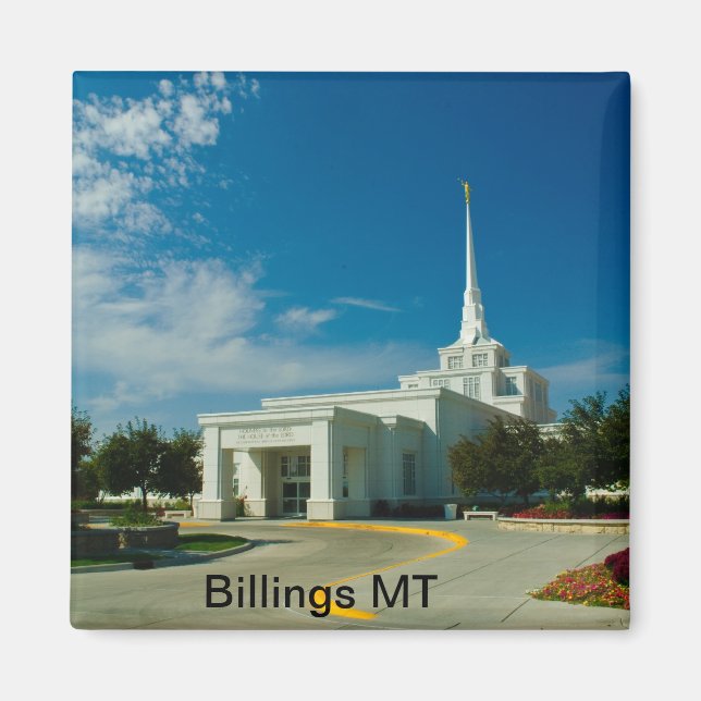Faktureringar MT LDS Temple Magnet (Framsidan)