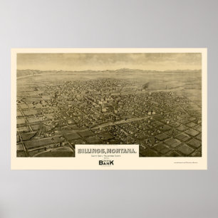 Faktureringar panorama- karta för MT - 1904 Poster