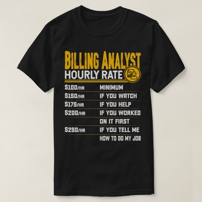 Faktureringsanalytikers konto för fakturering av t t shirt (Design framsida)