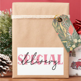 Faktureringsmärke för mindre företag rektangulärt klistermärke