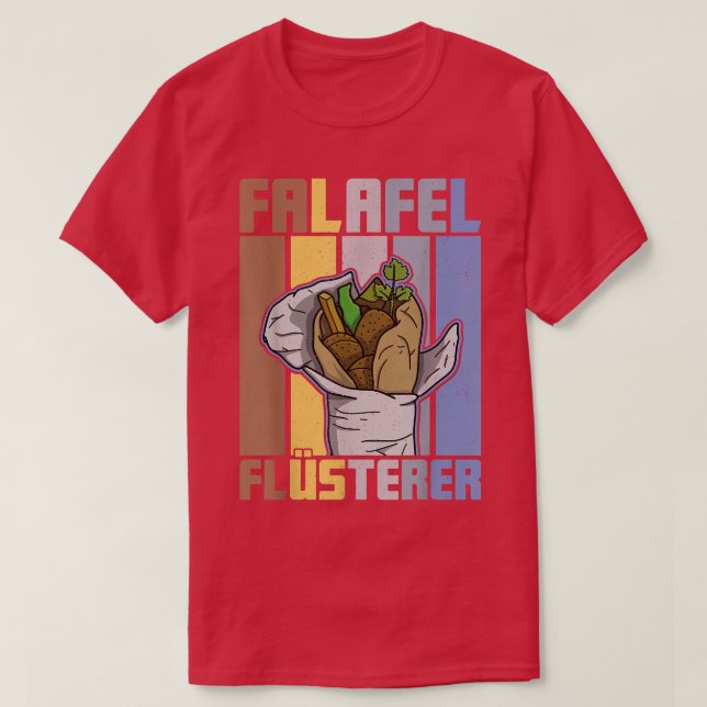 falafel beans arabic cuisine egypt vegan vacation2 t shirt (Design framsida)