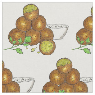 Falafel Bollar Mitten Östra Chickpeas egyptiska Tyg