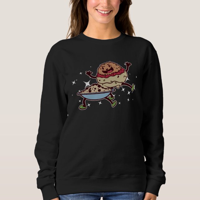 Falafel Dancing with Hummus Levantine Food Chef T Shirt (Framsida)