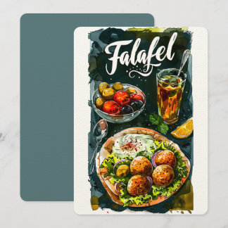 Falafel Hummus Feast: Organiskt hälsosamt ح م ص ف Inbjudningar