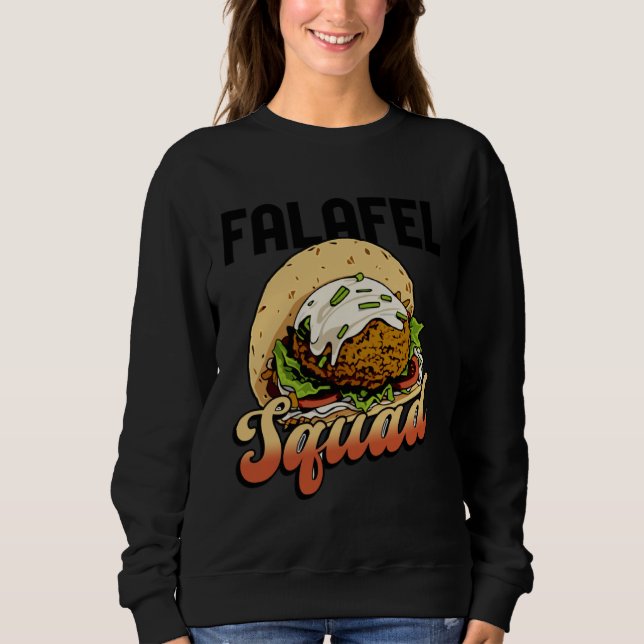 Falafel Squad Hummus Arabic Food Chef T Shirt (Framsida)