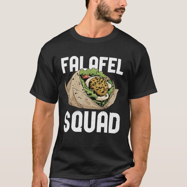Falafel Squad Levantine Food Hummus T Shirt (Framsida)