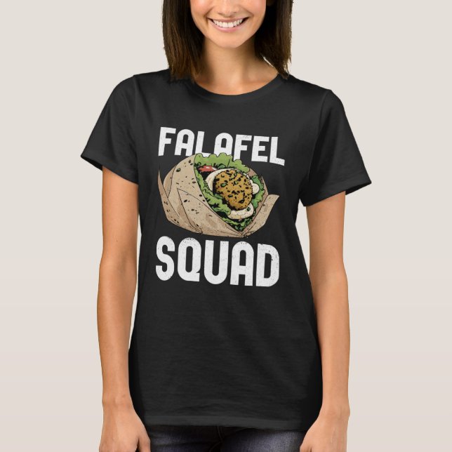 Falafel Squad Levantine Food Hummus T Shirt (Framsida)