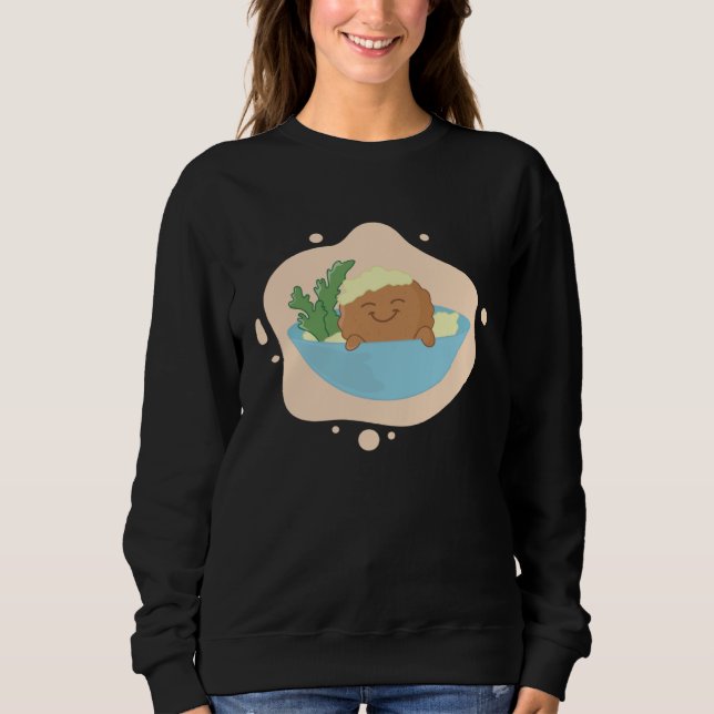 Falafel Swimming in Hummus Bowl Levantine Food T Shirt (Framsida)