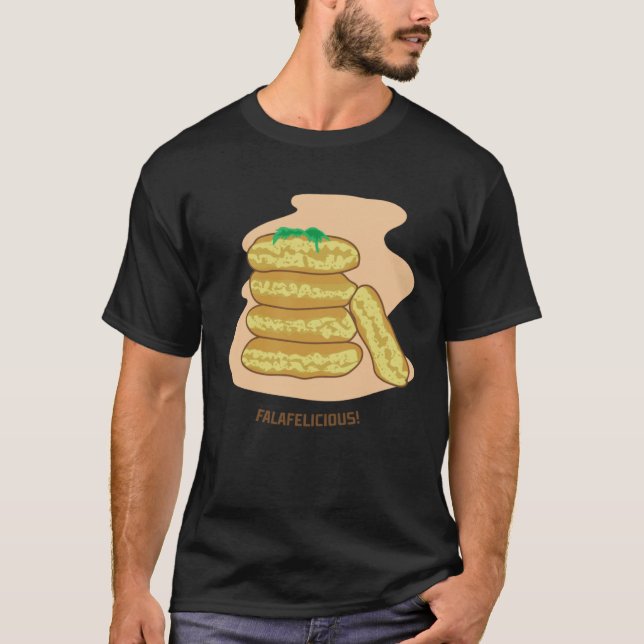 Falafelicious Hummus Kebap Levantine Food Chef T Shirt (Framsida)