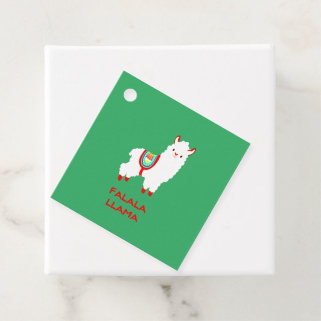 Falala Llama-Helgdag Gåvor Etiketter (På plats)