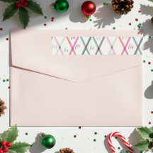 Falala Pastel Färg Kontrollerade julen i Mönster