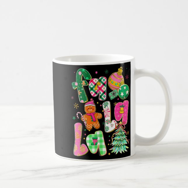 Falala Sublimation Gingerbread Preppy Christmas Co Kaffemugg (Höger)