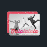 Falalala Rosa Ombre Roligt  jul Foto Julkort<br><div class="desc">Designad av tjock*fa*tin. Enkel att anpassa med egen text,  bild eller bild. Kontakta tjock*fa*tin direkt om du vill ha anpassningsbar. Avgifter för anpassningsbar gäller. www.zazzle.com/fat_fa_tin www.zazzle.com/color_therapy www.zazzle.com/fatfatin_blue_knot www.zazzle.com/fatfatin_red_knot www.zazzle.com/fatfatin_mini_me www.zazzle.com/fatfatin_box www.zazzle.com/fatfatin_design www.zazzle.com/fatfatin_ink.</div>