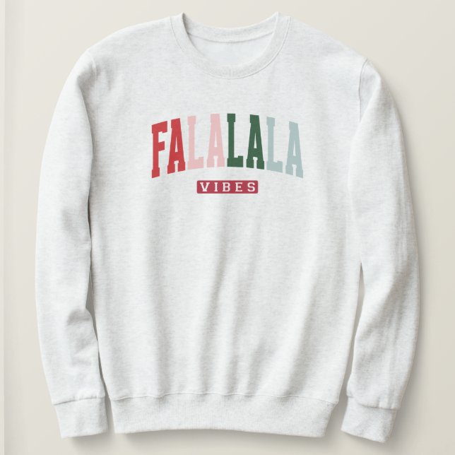FALALALA VIBES Helgdag T Shirt (Design framsida)