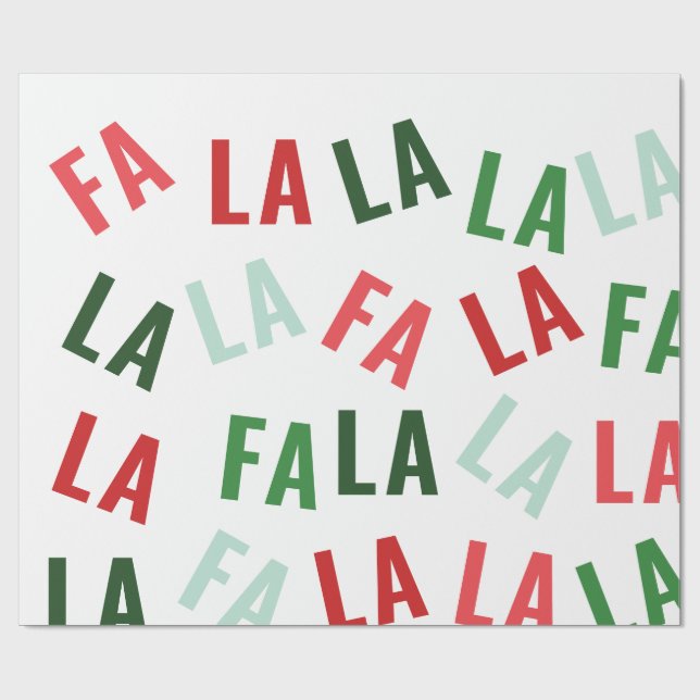 FaLaLaLaJul Presentpapper (Platt)