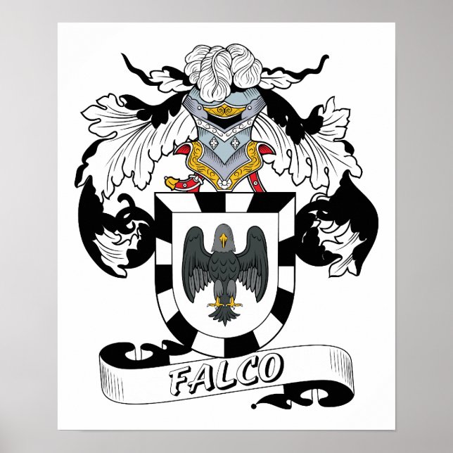 Falco Family Crest Poster (Framsidan)