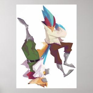 Falco och Fox Poster