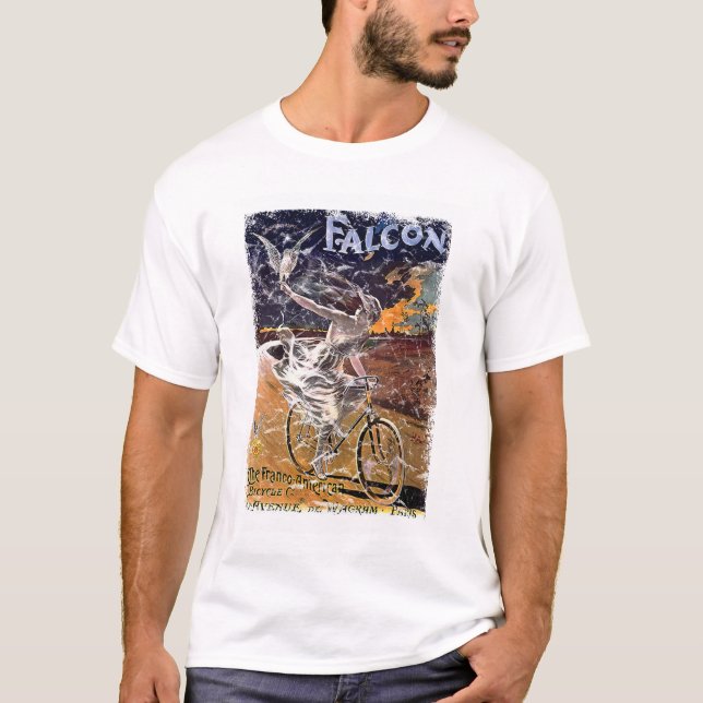 Falcon Bicycle - störd Tee Shirt (Framsida)