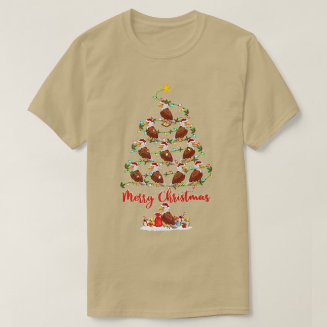 Falcon Bird Älskare Julafton Matching Santa Falcon T Shirt (Design framsida)