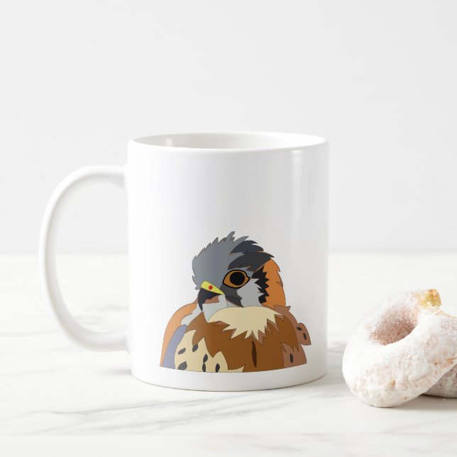 Falcon Bird Falcon Kaffemugg (Med munk)