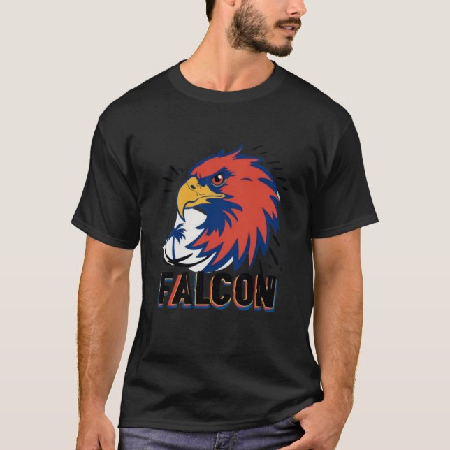 Falcon Bold Head-Logotyp T Shirt (Framsida)