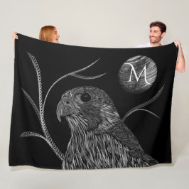 Falcon Full Moon Monogram Black Fleecefilt