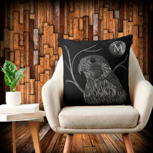 Falcon Full Moon Monogram Black Kudde