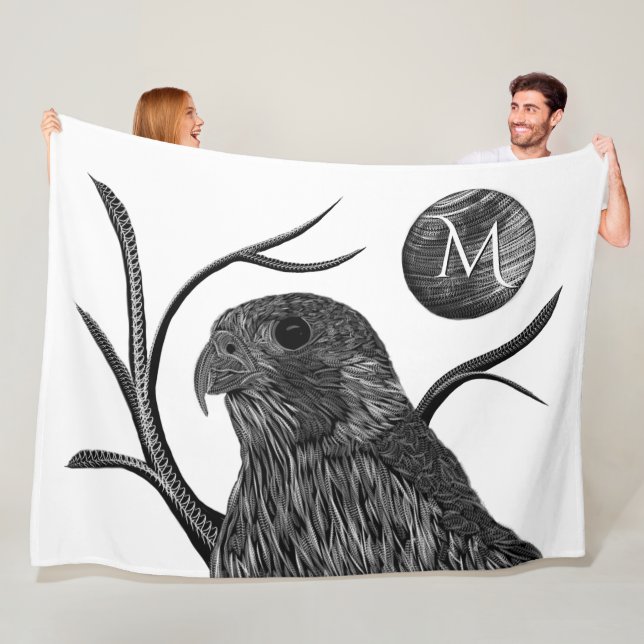 Falcon Full Moon Monogram Fleecefilt (På plats)